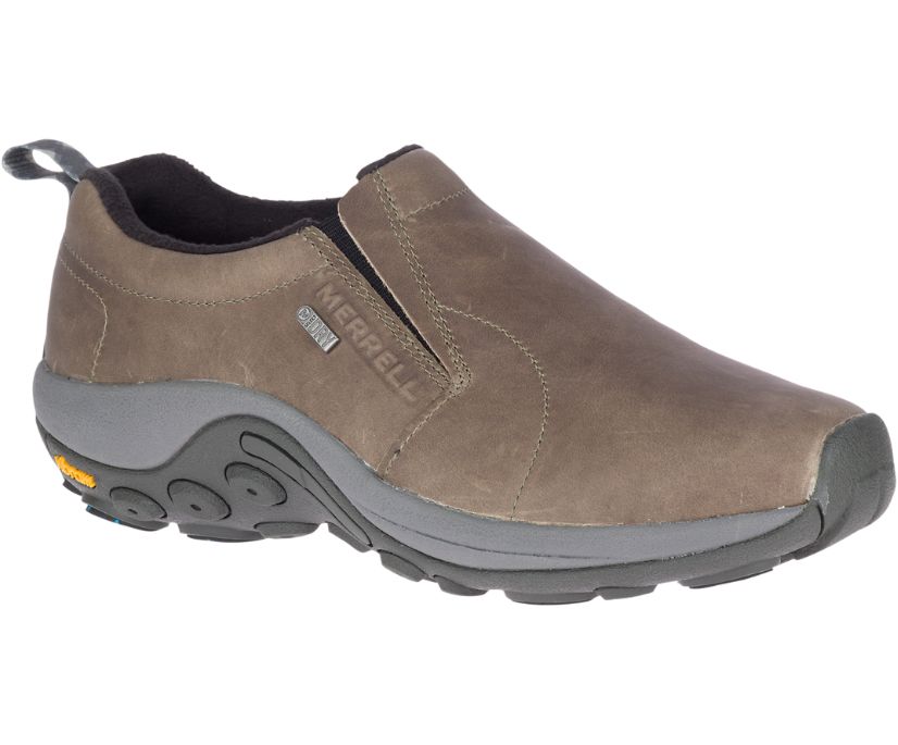 Buty Merrell Jungle Moc Leather Wasserdicht Ice+ - Slip Ons Męskie Merrell - Szare [HYLEP-2835]